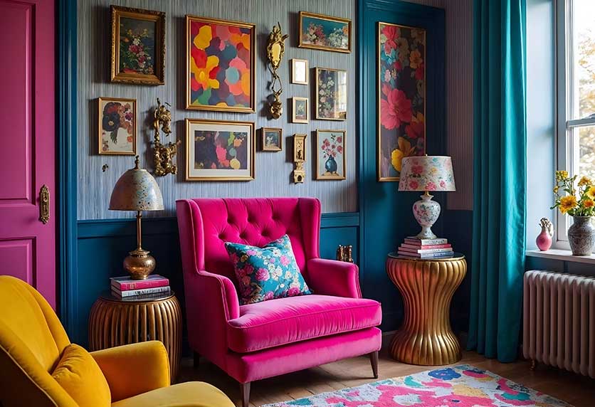 Decoração maximalista em casa